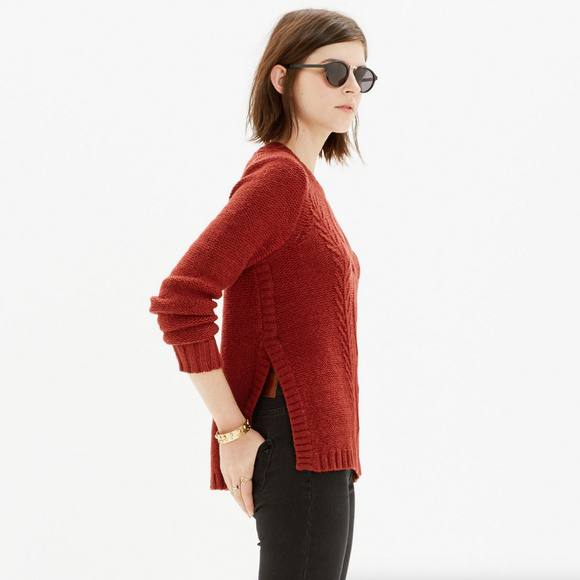 Madewell Sweaters - Madewell Firelight Orange Pullover Sweater